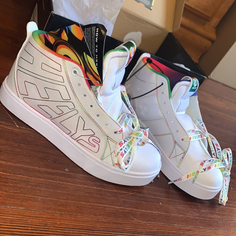 Heelys Racer 20 Mid - white/rainbow - Y6 / W7